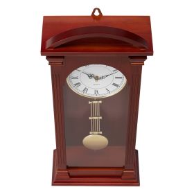 Grandfather Clock, 26.7 in Classic Vintage Pendulum Clock, Pine Wood & MDF Wall Clocks with Quartz Movement and Quiet Design, for Living Room, Bedroom