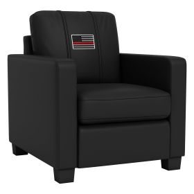 Dyno Stationary Club Chair with Red Line Flag Logo Panel