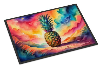 NEW Colorful Pineapple Doormat Front Door Mat Indoor Outdoor Rugs for Entryway, Non Slip Washable Low Pile, 18H X 27W